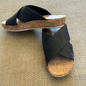 Kork Ease slip on sandal/mule black size 8.5